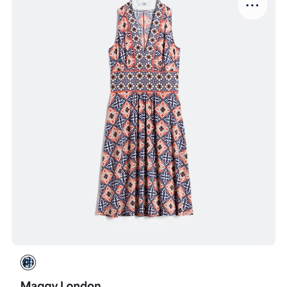 Floral Sleeveless Top in Pink and Blue